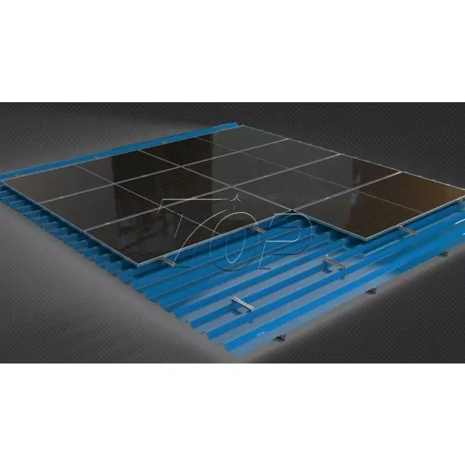 Panou solar din aluminiu montează mini șină