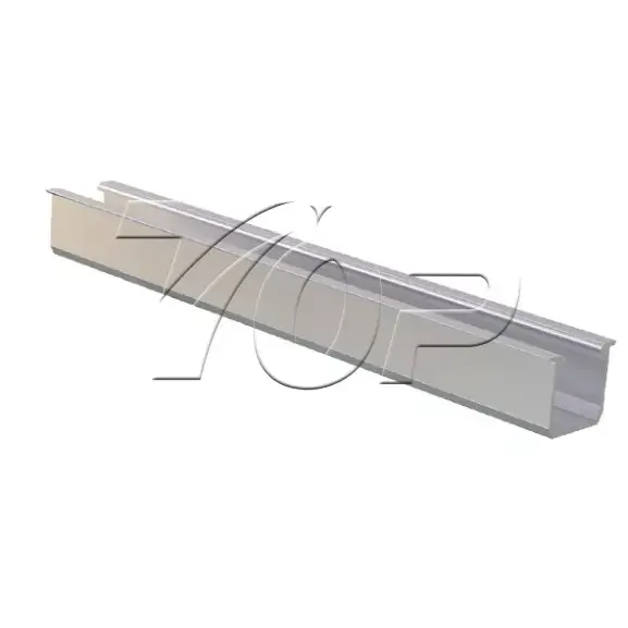 U Tip din aluminiu șină pentru sistemul de montare a panoului solar